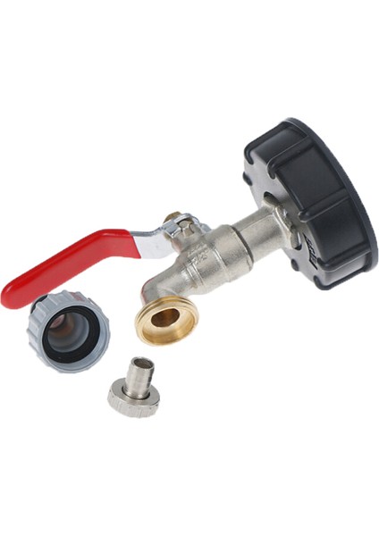 Ibc Tank Adaptörü S60X6 - Pirinç Musluk 1/2 (Yurt Dışından)