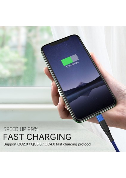 20CM 1m 2m 3m Hızlı Şarj Tipi C USB C Kablosu Samsung Huawei Xiaomi Için Tip-C Usbc Şarj Cihazı Kökenli Cep Telefonu Tel Uzun Kısa (Yurt Dışından) modelleri