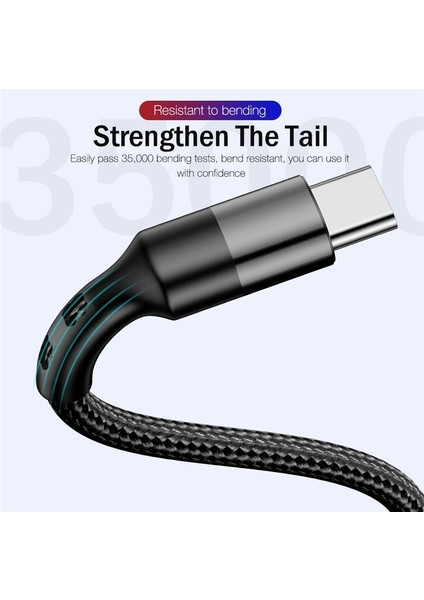 Elough 100W USB Tip C USB C Kablosu Hızlı Şarj Cihazı Cep Telefonları Şarj Usb-C Kablosu Tel Xiaomi Samsung Poco Macbook iPad (Yurt Dışından)