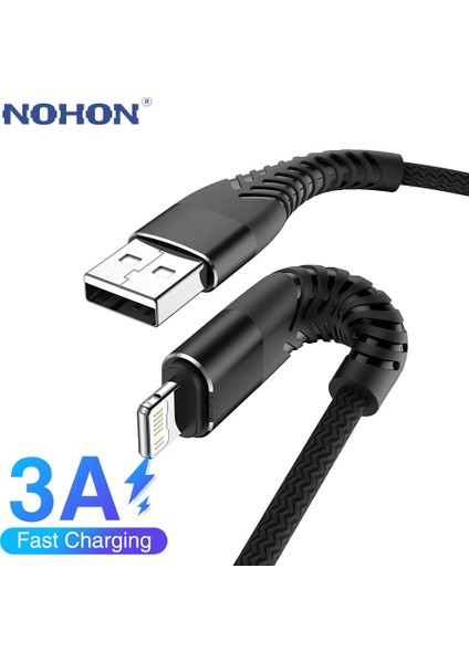 Hızlı Şarj USB Kablosu iPhone 13 12 11 Pro Max x Xr Xs 5 6 S 7 8 Artı Se Uzun 1 M 2 M 3 M Apple Veri Şarj Kablosu 1 2 3 M Tel (Yurt Dışından)