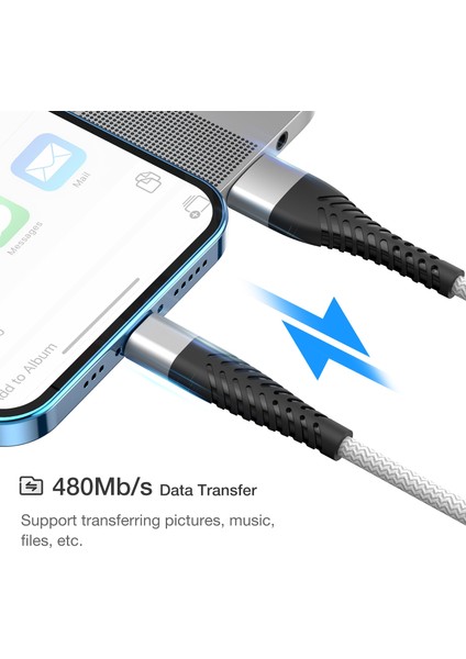 Hızlı Şarj USB Kablosu iPhone 13 12 11 Pro Max x Xr Xs 5 6 S 7 8 Artı Se Uzun 1 M 2 M 3 M Apple Veri Şarj Kablosu 1 2 3 M Tel (Yurt Dışından)