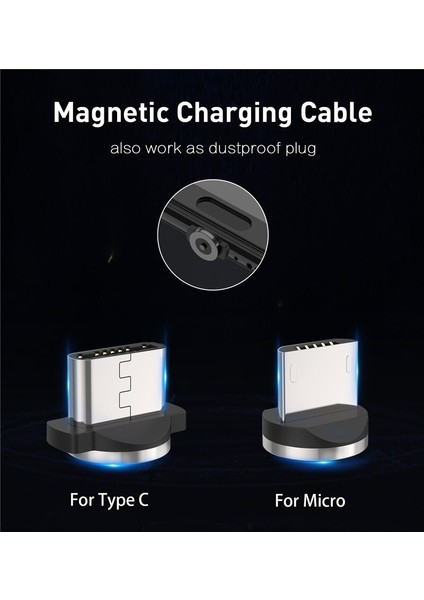 Uslıon 3m Manyetik Mikro USB Kablosu Samsung S10 Tip-C Şarj Şarj Mıknatıslı Şarj Adaptörü USB Tip C Cep Telefonu Kabloları (Yurt Dışından) fiyatları