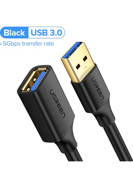 Ugreen USB Uzatma Kablosu USB 3.0 Uzatma Kablosu Tip A Erkek - Dişi Playstation Xbox Oculus Vr Için Veri Transferi Kurşun USB Flash Sürücü Kart Okuyucu Sabit (Yurt Dışından)