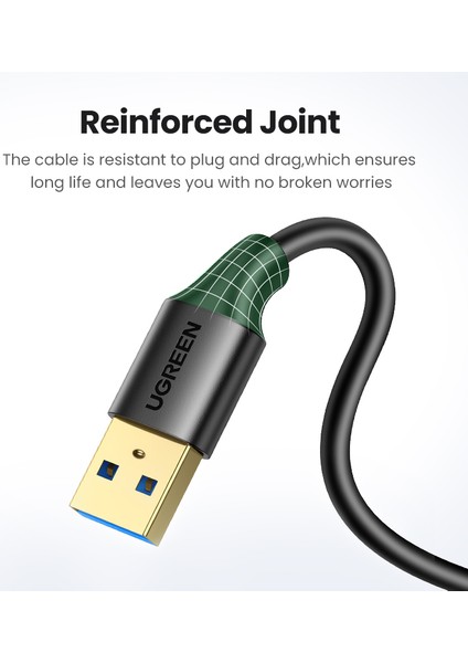 Ugreen USB Uzatma Kablosu USB 3.0 Uzatma Kablosu Tip A Erkek - Dişi Playstation Xbox Oculus Vr Için Veri Transferi Kurşun USB Flash Sürücü Kart Okuyucu Sabit (Yurt Dışından)