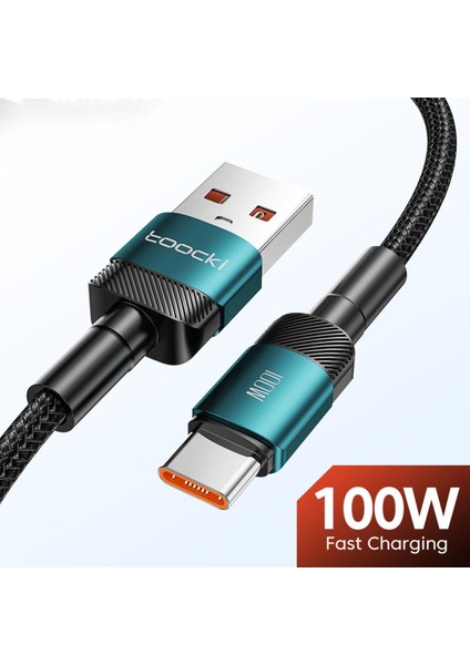 Toocki 100W 6A USB C Tipi Kablo Huawei Onur Için Hızlı Şarj Şarj Cihazı USB C Veri Kablosu Kablosu Xiaomi Poco Oneplus Samsung (Yurt Dışından)