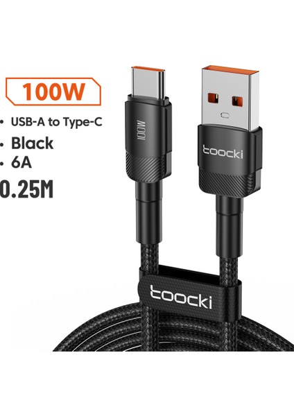Toocki 100W 6A USB C Tipi Kablo Huawei Onur Için Hızlı Şarj Şarj Cihazı USB C Veri Kablosu Kablosu Xiaomi Poco Oneplus Samsung (Yurt Dışından) fiyatları