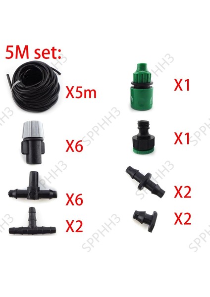 5 M Otomatik Sulama Sistemi 4/7mm Tüp Damla Sulama Sisleme Soğutma Suyu Boru Bağlantıları Sprey Phh3 (Yurt Dışından) fırsatları