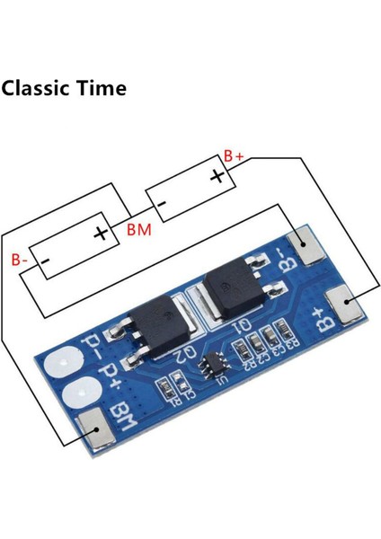 2s 8A Li-Ion 7.4V 8.4V 18650 Bms Pcm 15A Tepe Akımı Pil Koruma Levhası Bms Pcm Li-Ion Lipo Hücre Paketi (Yurt Dışından)