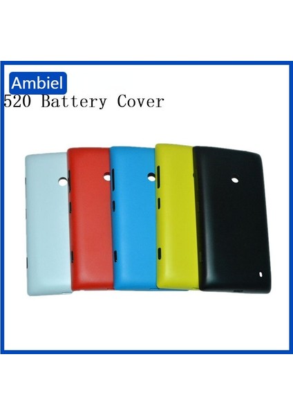 Nokia Lumia 520 Için Pil Kapı Arka Kapak Konut + Yan Düğme Logo Değiştirme Cep Telefonu Arka Kapak Kılıf 5 Renk (Yurt Dışından)