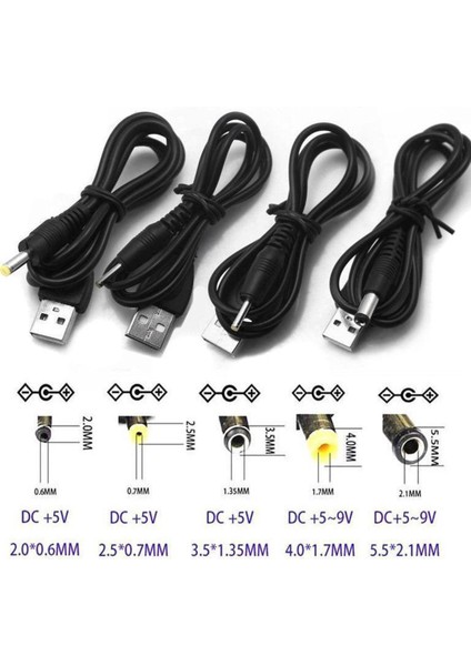 Usb'den Dc Güç Kablosuna 70-80CM 5V Şarj Cihazı Güç Kablosu Güç Kablosu Mp3/mp4 (Yurt Dışından)
