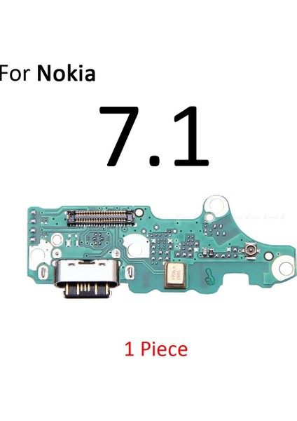 USB Şarj Şarj Cihazı Dock Bağlantı Noktası Kurulu Mikrofon Mikrofon Flex Kablo Nokia 6.1 7 Artı 8.1 8 7.2 7.1 6.2 6 2017 2018 (Yurt Dışından)