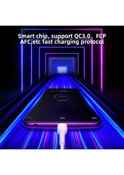 Essager USB C Tipi Kablo Samsung S20 S10 Xiaomi Mi 10 Pro Type-C Usb-C 3A Hızlı Şarj Şarj Cihazı Typec Usbc Veri Kablosu Kablosu (Yurt Dışından)