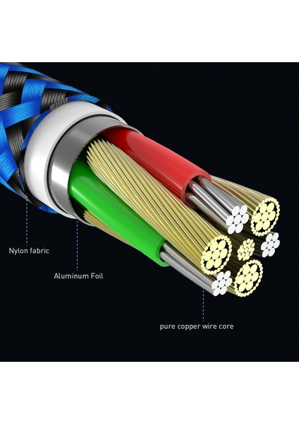 1/2m Manyetik Kablo Mikro USB C Tipi Şarj Cihazı Android Telefonlar Için Hızlı Şarj Mıknatıslı Şarj Kablosu iPhone 14 12 11 Pro Xs Max (Yurt Dışından)