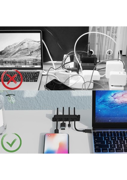 Kablo Düzenleyici Kablo Yönetimi Tel Tutucu Esnek USB Kablo Sarıcı Düzenli Silikon Klipler Fare Klavye Kulaklık Koruyucu (Yurt Dışından) fiyatları