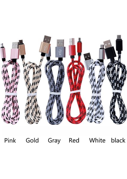 0.2 M 1 M 2 M 3 M Mikro USB Kablosu Hızlı Şarj Data Sync USB Şarj Aleti Kablosu Kablosu Samsung S6 Xiaomi Tabletler Cep Telefonu Kabloları (Yurt Dışından)