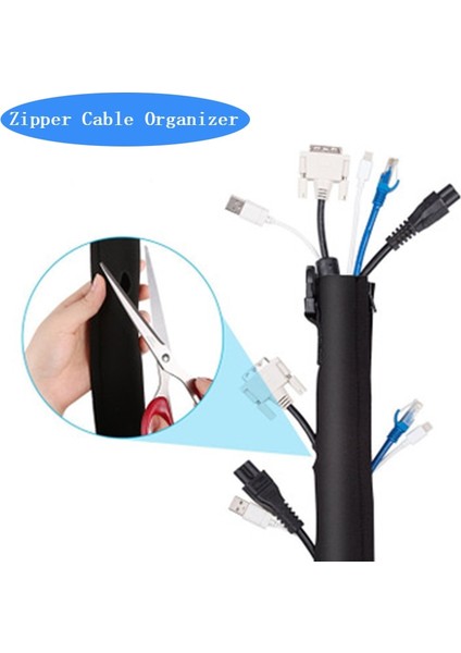 Kablo Yönetimi Kol Kabloları Organizatör Tel Gizleyici Koruyucu Ofis/bilgisayar/ev Için Esnek Kablo Kılıfı Sarma Kapağı (Yurt Dışından) fiyatları