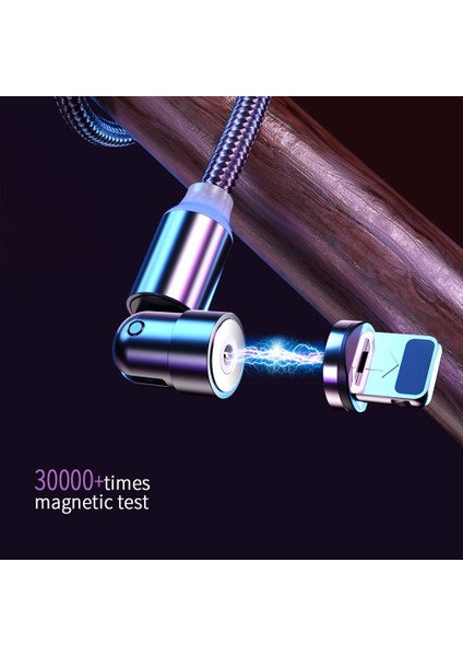 540 Derece Dönen Manyetik Kablo C Tipi Mikro USB Telefon Kablosu IPHONE11 Pro Xs Max Xiaomi Samsung USB Kablosu Tel Kablo (Yurt Dışından) modelleri