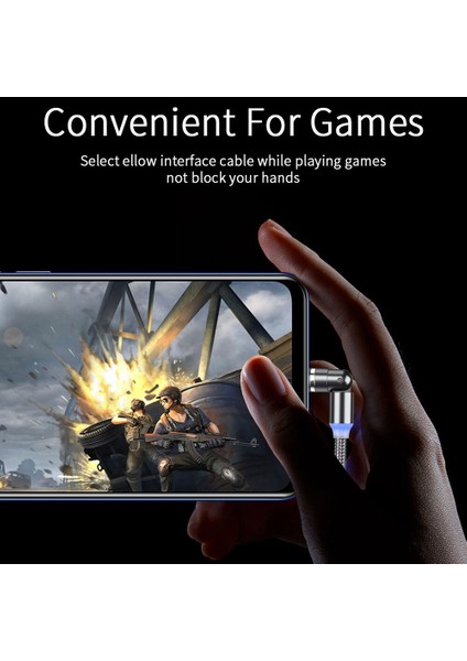 540 Derece Dönen Manyetik Kablo C Tipi Mikro USB Telefon Kablosu IPHONE11 Pro Xs Max Xiaomi Samsung USB Kablosu Tel Kablo (Yurt Dışından) fırsatları