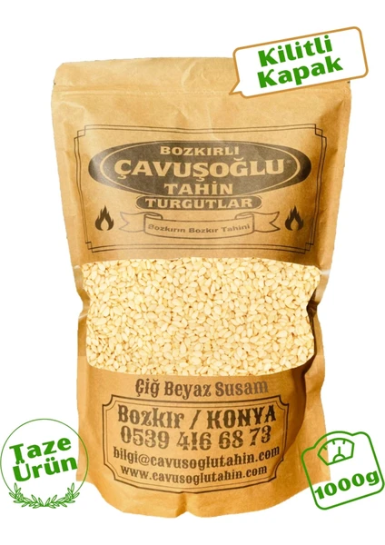 Bozkırlı Çavuşoğlu Çavuşoğlu Beyaz  Çiğ Susam 1 Kg