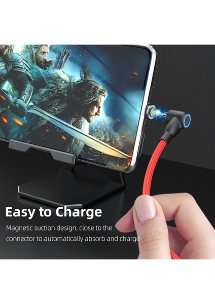 Aufu 3A Manyetik USB C Tipi Kablo Için Huawei P30 P40 Pro 60W Hızlı Şarj Kablosu Usb-C Şarj Cihazı Veri Kablosu Samsung Xiaomi Telefon Için (Yurt Dışından)