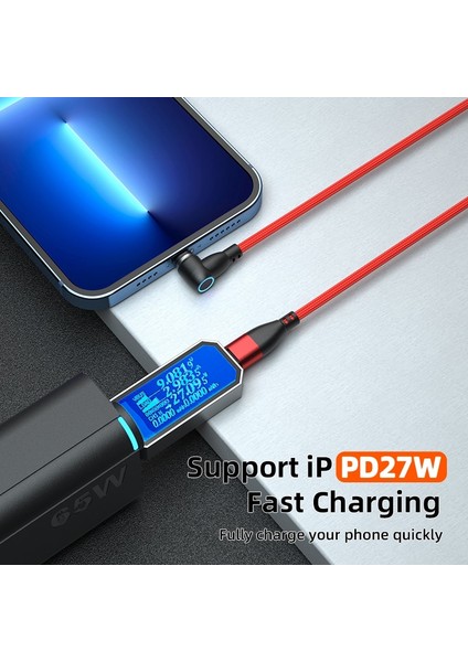 Aufu 3A Manyetik USB C Tipi Kablo Için Huawei P30 P40 Pro 60W Hızlı Şarj Kablosu Usb-C Şarj Cihazı Veri Kablosu Samsung Xiaomi Telefon Için (Yurt Dışından)