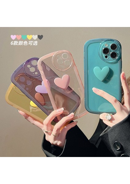 Lüks Iphone 14PRO Kılıf Arka Kapak ile 3D Aşk Silikon Yumuşak Düşme Önleme Kılıfı Kız Için Telefon Kılıfı Çanta Seyahat Için Günlük (Yurt Dışından) fiyatları