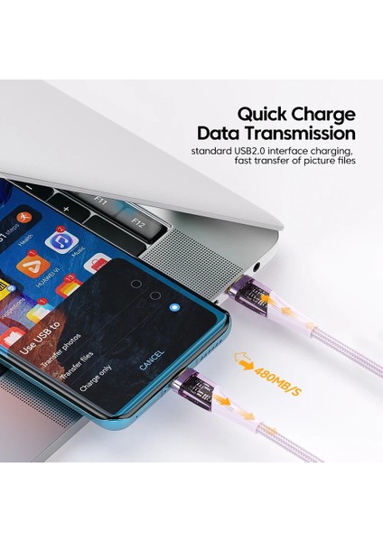 Essager Pd 100W Kablo USB C'den C'ye Yüksek Hızlı Şarj Kablosu 5A Hızlı Şarj Kablosu Xiaomi Poco Huawei Oneplus iPad Macbook (Yurt Dışından)