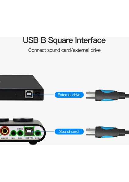 Vention USB Yazıcı Kablosu USB 2.0 Tip A Erkek B Erkek Sync Veri Tarayıcı Yazıcı Kablosu Zjiang Hp Canon Epson USB Yazıcı (Yurt Dışından) indirimleri