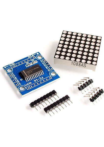 MAX7219 Nokta Vuruşlu Modül Mikrodenetleyici Modülü Dıy Kıtı Mcu LED Ekran Kontrol Modülü Kiti (Yurt Dışından)