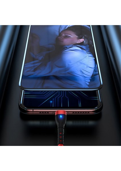 Samsung Xiaomi Huawei Için USB C Tipi Kablo 6A Hızlı Şarj USB C Kablosu Cep Telefonu Şarj Cihazı Usbc C Tipi Veri Kablosu Kablosu (Yurt Dışından)