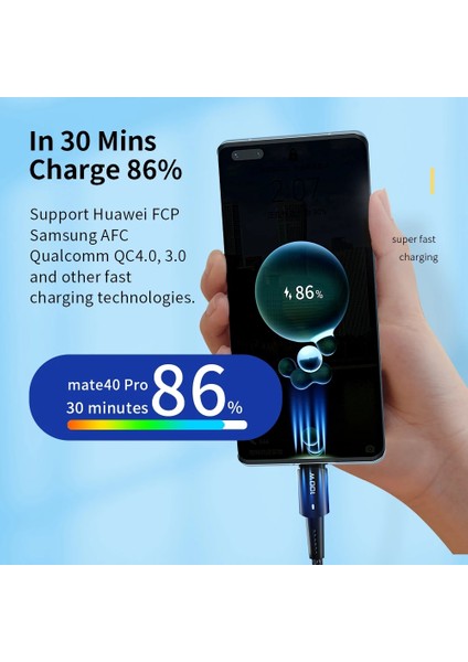 Essager USB C Kablosu 100 W 60 W Pd Qc 4.0 3.0 USB Tip C Kablo Hızlı Şarj Kablosu Tip C MacBook Pro Samsung Xiaomi Şarj Kablosu (Yurt Dışından)