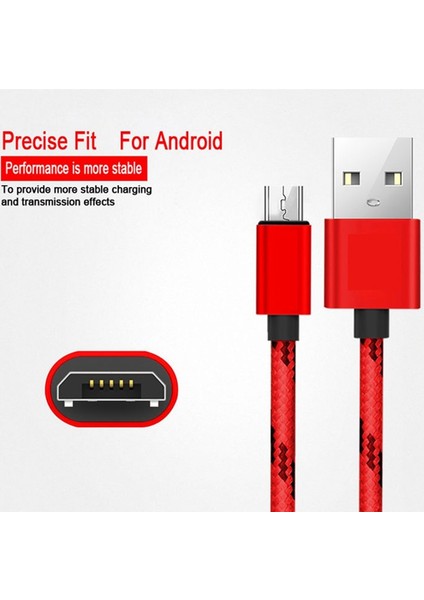 Mikro USB Kablosu Hızlı Şarj Redmi 7 7A Not 4 5 Cep Telefonu Samsung S6 S7 Mikro USB Kablosu Mikro USB Kablosu 1 M 2 M 3 M (Yurt Dışından)