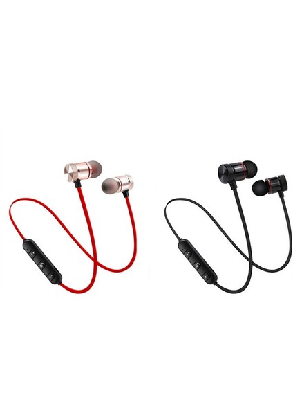 Yeni Bluetooth Kulaklık Spor Boyun Bandı Manyetik Kablosuz Kulaklık Stereo Kulakiçi Müzik Tüm Telefonlar Için Mic ile Metal Kulaklıklar (Yurt Dışından) fırsatları