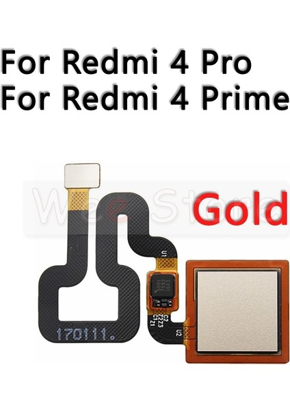 Düğme Geri Dokunmatik Kımlık Tarayıcı Parmak Izi Sensörü Flex Kablo Xiaomi Redmi Not 4 4x Pro Prime Plus Küresel Telefon Parçaları (Yurt Dışından)