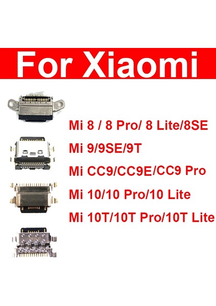 Şarj USB Fiş Bağlantı Noktası Xiaomi Mi 8 8se 9 9se 9t Cc9 CC9E 10 10T Lite Pro USB Konektörü Sync Tarih Şarj Cihazı Dock Flex Kablo (Yurt Dışından)