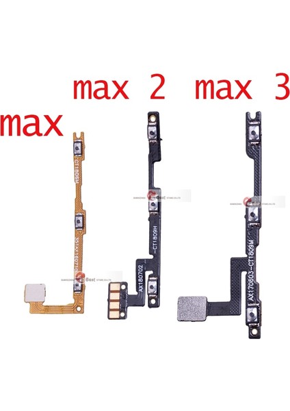 Adet Yeni Güç Açma/kapama Tuşu Ses Yan Düğme Flex Kablo Xiaomi Max Mi Max 2 Max 3 Onarım Parçaları (Yurt Dışından)