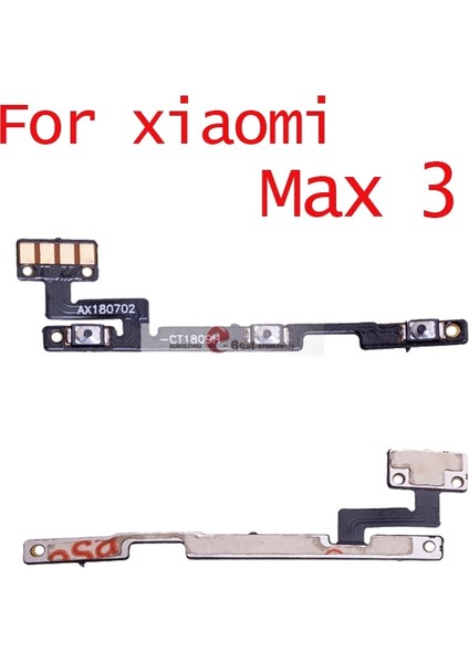 Adet Yeni Güç Açma/kapama Tuşu Ses Yan Düğme Flex Kablo Xiaomi Max Mi Max 2 Max 3 Onarım Parçaları (Yurt Dışından)