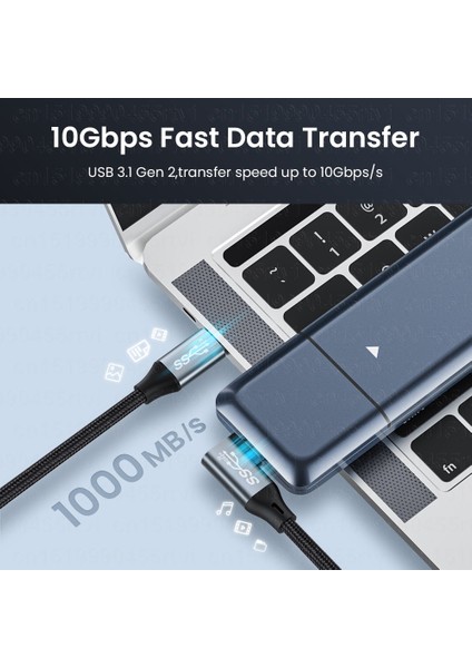 USB C Kablosu Pd 100 W 10 Gbps USB Tip C 3.1 Gen2 Kablo Telefon Için Macbook Pro/air Huawei Xiaomi 5A 4 K @ 60Hz Hızlı Şarj Kabloları (Yurt Dışından)