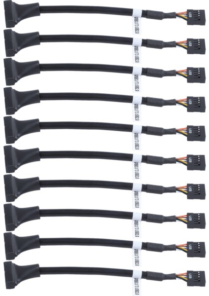 10X USB 3.0 20 Pin Başlık Erkek - USB 2.0 9 Pin Dişi Adaptör Kablosu 15CM (Yurt Dışından) fiyatları