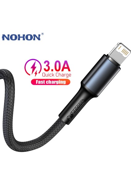 USB Kablosu iPhone 13 12 11 Pro Max 5 6 S 6 S 7 8 Artı Se Apple iPad Hızlı Şarj Kablosu Kökenli I Telefon Veri Şarj Cihazı Kablosu 1 M 2 M 3 M (Yurt Dışından)