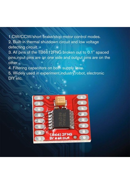 Arduino Için TB6612FNG Çift Dc Step Motor Sürücü Modülü Kontrol Kartı (Yurt Dışından)