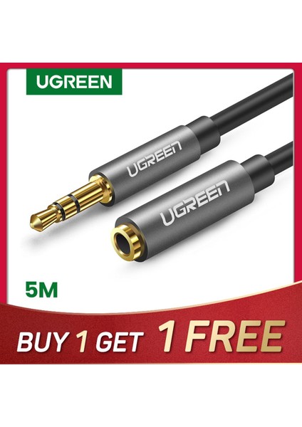 Ugreen Jack 3.5 mm Ses Uzatma Kablosu Için Huawei P20 Lite Stereo 3.5mm Jack Aux Kablosu Kulaklıklar Için Xiaomi Redmi 5 Artı Pc Bilgisayar Ipod (Yurt Dışından)