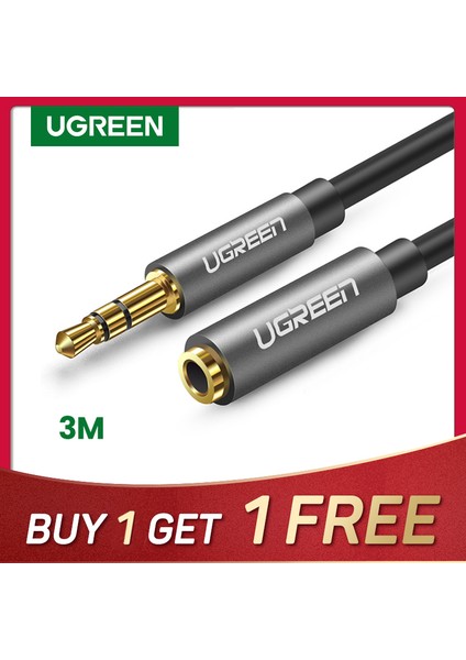 Ugreen Jack 3.5 mm Ses Uzatma Kablosu Için Huawei P20 Lite Stereo 3.5mm Jack Aux Kablosu Kulaklıklar Için Xiaomi Redmi 5 Artı Pc Bilgisayar Ipod (Yurt Dışından)