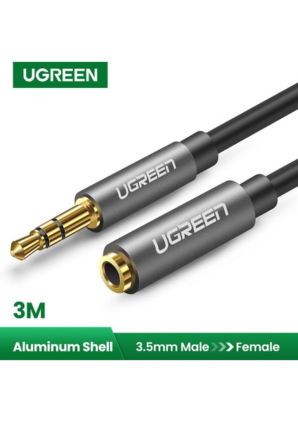 Ugreen Jack 3.5 mm Ses Uzatma Kablosu Için Huawei P20 Lite Stereo 3.5mm Jack Aux Kablosu Kulaklıklar Için Xiaomi Redmi 5 Artı Pc Bilgisayar Ipod (Yurt Dışından)