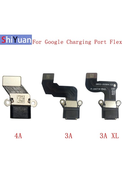 Orijinal Şarj Portu Flex Kablo Google Pixel Için 4A 5g 3A 3A Xl USB Yuva Konnektörü Artı Yedek Parça (Yurt Dışından)