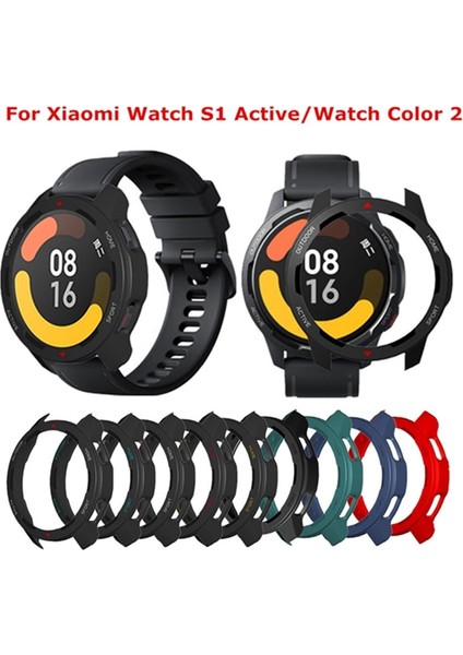 Koruyucu Kapak Kılıf Xiaomi Izle S1 Aktif Akıllı Saat Koruyucu Çerçeve Kabuk Tampon Mi Izle Renk 2 Sert Pc Kasa (Yurt Dışından)