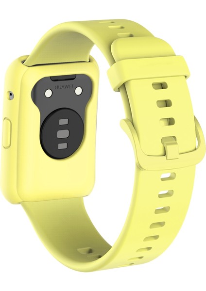 Silikon Koruyucu Kılıf Kapak + Saat Kayışı Huawei Izle Fit Akıllı Saat Bilek Kayışı Bilezik Band Huawei Fit Correa (Yurt Dışından) modelleri