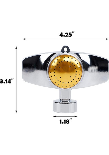Adet Metal Spot Yağmurlama Sistemi, 360 Derece Kare Daire Desenli Yağmurlama Hortumu Sprinkler Kapsama Alanı 30FT'YE Kadar (Yurt Dışından) fırsatları