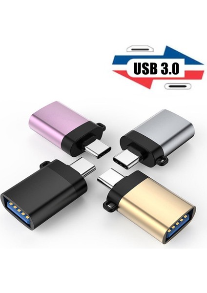 Otg Adaptör Tip C/mikro USB Erkek USB 3.0 Dişi Otg Kablo Adaptörü USB C Android Dönüştürücü Mobil Pc Şarj Konektörü (Yurt Dışından)