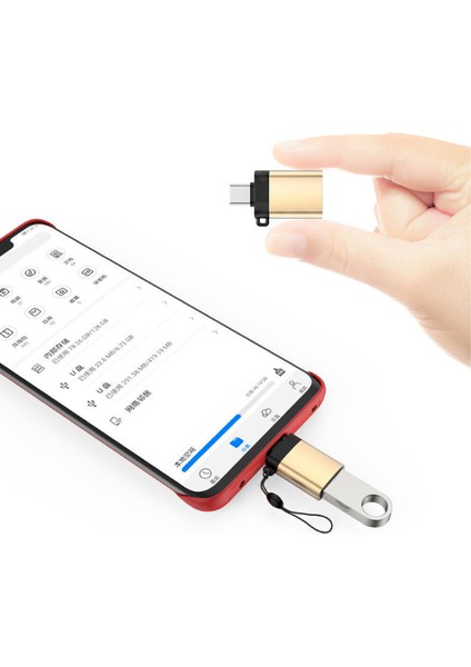 Otg Adaptör Tip C/mikro USB Erkek USB 3.0 Dişi Otg Kablo Adaptörü USB C Android Dönüştürücü Mobil Pc Şarj Konektörü (Yurt Dışından)